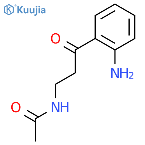 Acetamide, N-[3-(2-aminophenyl)-3-oxopropyl]- structure