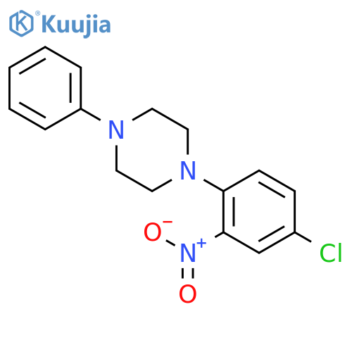 PIPERAZINE, 1-(4-CHLORO-2-NITROPHENYL)-4-PHENYL- structure