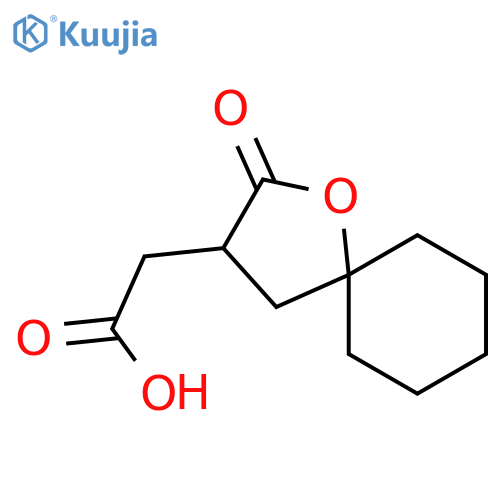 1-Oxaspiro[4.5]decane-3-acetic acid, 2-oxo- structure