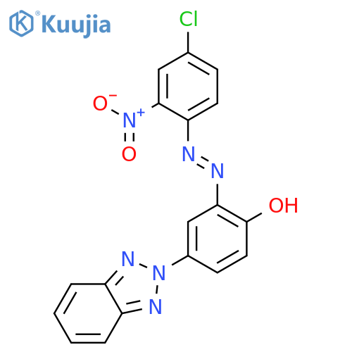 Phenol, 4-(2H-benzotriazol-2-yl)-2-[(4-chloro-2-nitrophenyl)azo]- structure