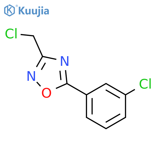 3-(chloromethyl)-5-(3-chlorophenyl)-1,2,4-oxadiazole structure