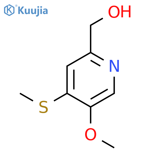 2-Pyridinemethanol, 5-methoxy-4-(methylthio)- structure