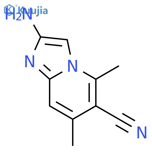 2-amino-5,7-dimethyl-Imidazo[1,2-a]pyridine-6-carbonitrile structure