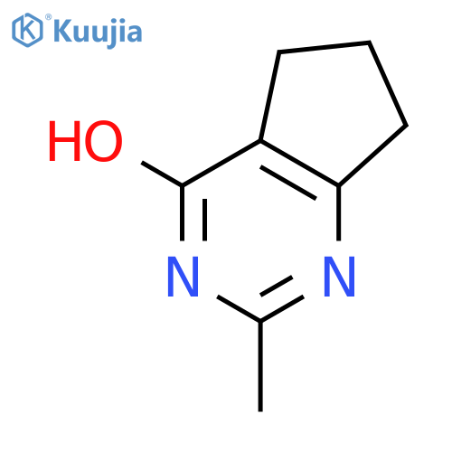 2-methyl-3H,4H,5H,6H,7H-cyclopentadpyrimidin-4-one structure