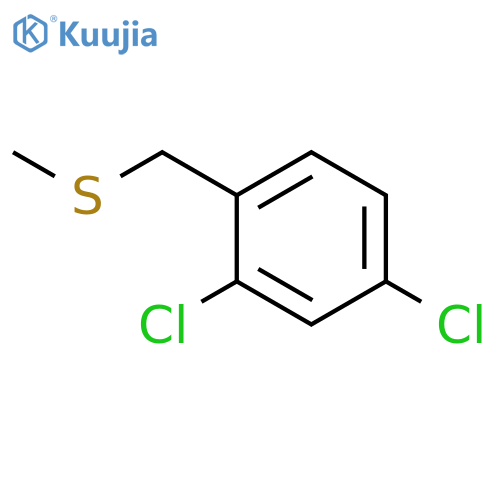 BENZENE, 2,4-DICHLORO-1-[(METHYLTHIO)METHYL]- structure