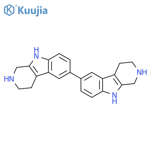 6,6'-BI-1H-PYRIDO[3,4-B]INDOLE, 2,2',3,3',4,4',9,9'-OCTAHYDRO- structure