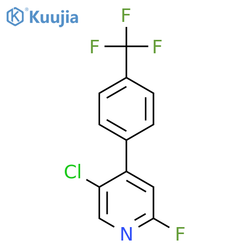 Pyridine, 5-chloro-2-fluoro-4-[4-(trifluoromethyl)phenyl]- structure