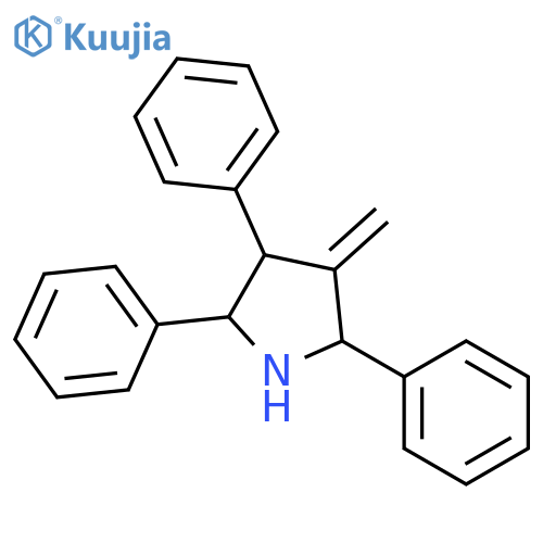 Pyrrolidine, 3-methylene-2,4,5-triphenyl- structure