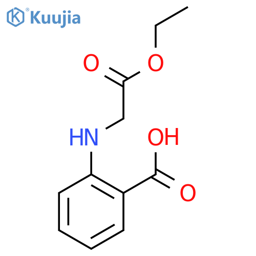 2-(2-ethoxy-2-oxoethyl)aminobenzoic Acid structure