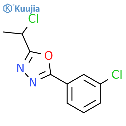2-(1-chloroethyl)-5-(3-chlorophenyl)-1,3,4-oxadiazole structure