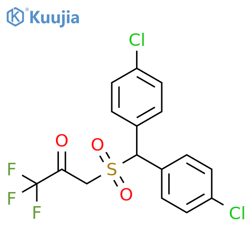 2-Propanone, 3-[[bis(4-chlorophenyl)methyl]sulfonyl]-1,1,1-trifluoro- structure