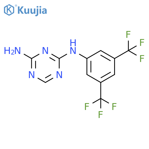 2-Amino-4-3,5-bis(trifluoromethyl)phenylamino-1,3,5-triazine structure