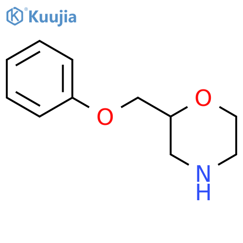 (2s)-2-(phenoxymethyl)morpholine;hydrochloride structure
