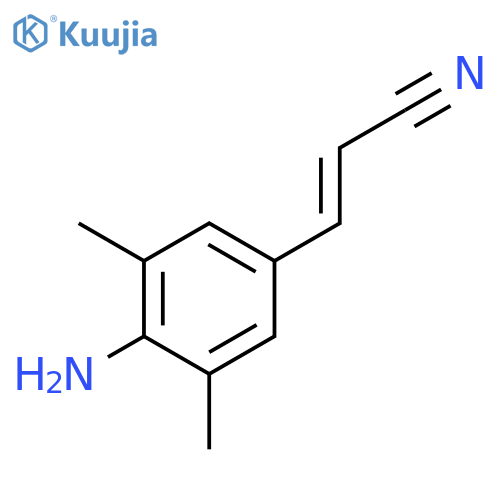 (Z)-3-(4-Amino-3,5-dimethylphenyl)acrylonitrile structure