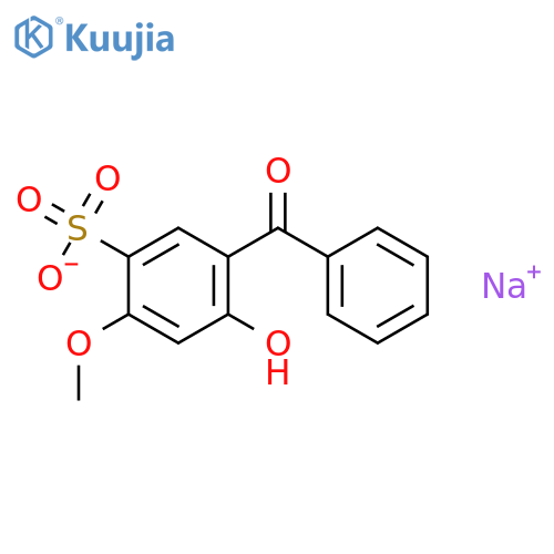2-Hydroxy-4-methoxybenzophenone-5-sulfonic acid sodium salt structure