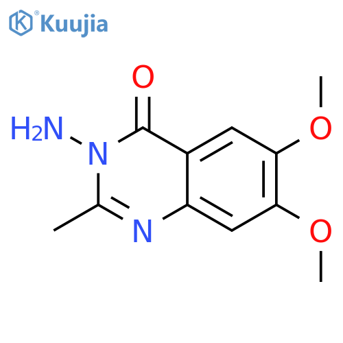 3-Amino-6,7-dimethoxy-2-methylquinazolin-4(3H)-one structure