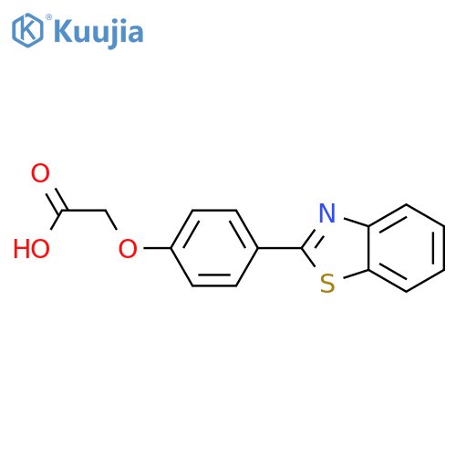 (4-Benzothiazol-2-yl-phenoxy)-acetic acid structure