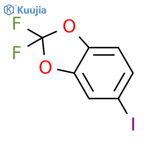 1,3-Benzodioxole, 2,2-difluoro-5-iodo- structure