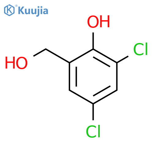 2,4-Dichloro-6-(hydroxymethyl)phenol structure