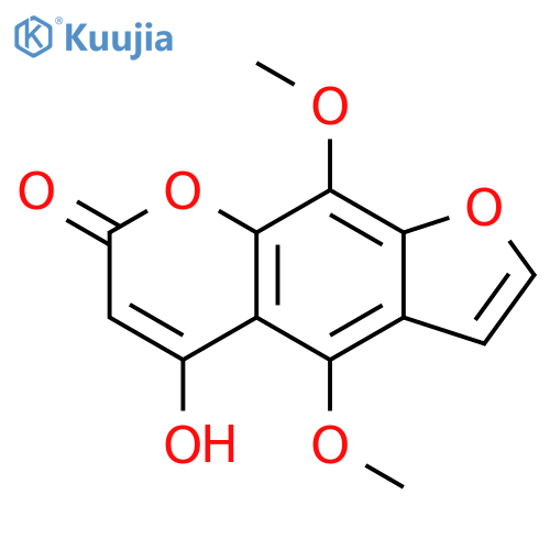 7H-Furo[3,2-g][1]benzopyran-7-one, 5-hydroxy-4,9-dimethoxy- structure