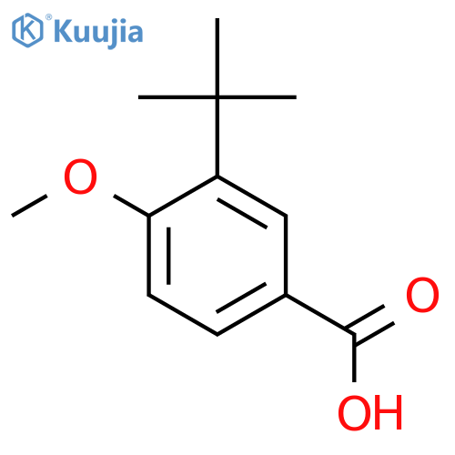 Benzoic acid, 3-(1,1-dimethylethyl)-4-methoxy- structure