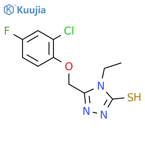 5-(2-Chloro-4-Fluorophenoxy)Methyl-4-Ethyl-4h-1,2,4-Triazole-3-Thiol structure