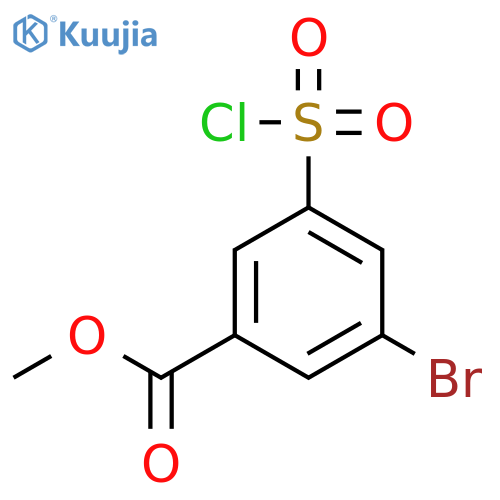 methyl 3-bromo-5-(chlorosulfonyl)benzoate structure