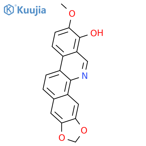 [1,3]Benzodioxolo[5,6-c]phenanthridin-1-ol, 2-methoxy- structure
