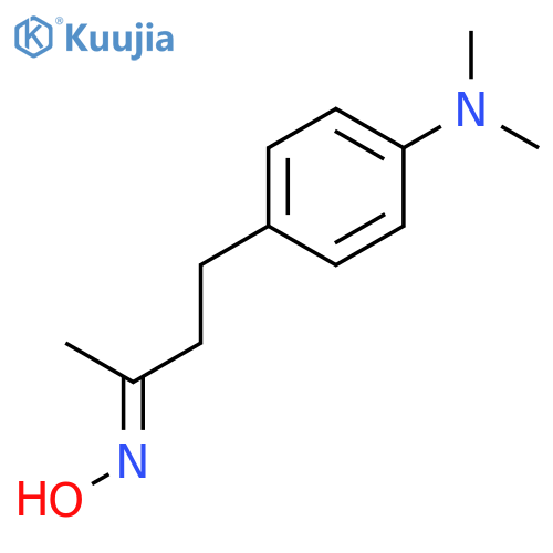 4-[(3E)-3-(hydroxyimino)butyl]-N,N-dimethylaniline structure