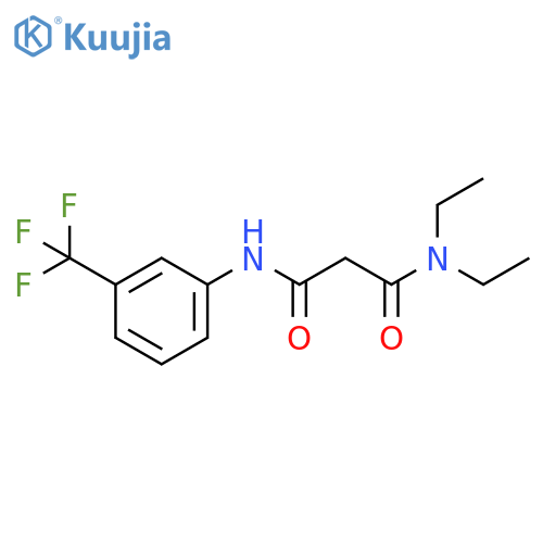 PROPANEDIAMIDE, N,N-DIETHYL-N'-[3-(TRIFLUOROMETHYL)PHENYL]- structure