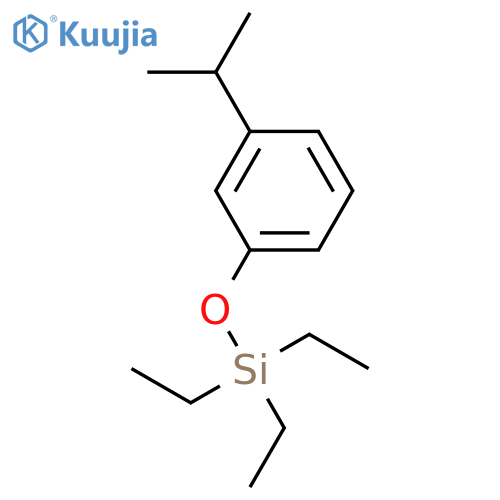 SILANE, TRIETHYL[3-(1-METHYLETHYL)PHENOXY]- structure