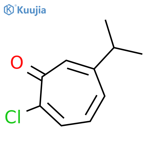 2,4,6-CYCLOHEPTATRIEN-1-ONE, 2-CHLORO-6-(1-METHYLETHYL)- structure