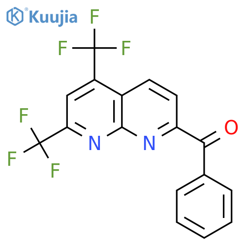 Methanone, [5,7-bis(trifluoromethyl)-1,8-naphthyridin-2-yl]phenyl- structure