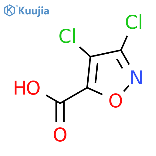 3,4-Dichloro-1,2-oxazole-5-carboxylic acid structure