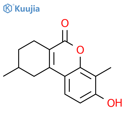 3-Hydroxy-4,9-dimethyl-7,8,9,10-tetrahydro-6H-benzocchromen-6-one structure