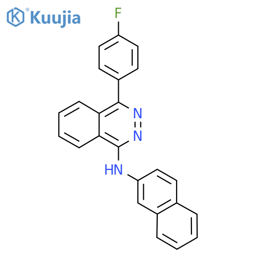 4-(4-fluorophenyl)-N-(naphthalen-2-yl)phthalazin-1-amine structure