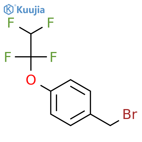 1-(bromomethyl)-4-(1,1,2,2-tetrafluoroethoxy)benzene structure