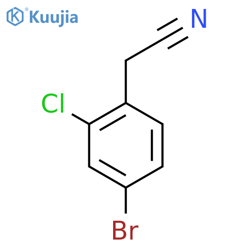 4-Bromo-2-chlorobenzyl Cyanide structure