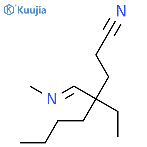 OCTANENITRILE, 4-ETHYL-4-[(METHYLIMINO)METHYL]- structure