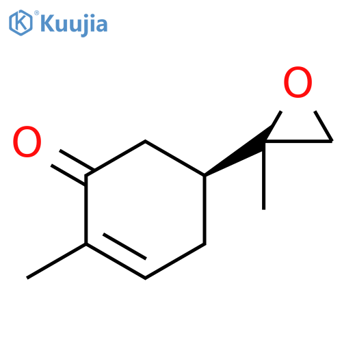 (5S)-2-methyl-5-(2-methyloxiran-2-yl)cyclohex-2-en-1-one structure