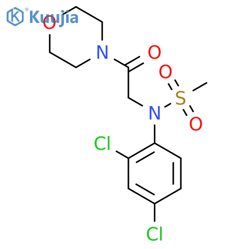 N-(2,4-Dichlorophenyl)-N-[2-(morpholin-4-yl)-2-oxoethyl]methanesulfonamide structure