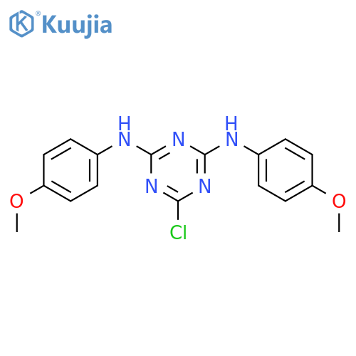 6-Chloro-N,N'-bis(4-methoxyphenyl)-1,3,5-triazine-2,4-diamine structure