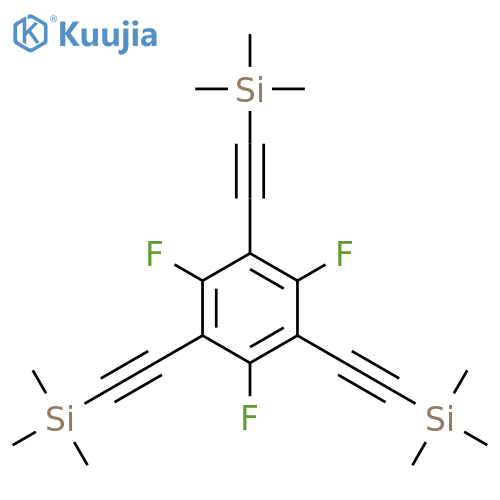 SILANE, [(2,4,6-TRIFLUORO-1,3,5-BENZENETRIYL)TRI-2,1-ETHYNEDIYL]TRIS[TRIMETHYL- structure