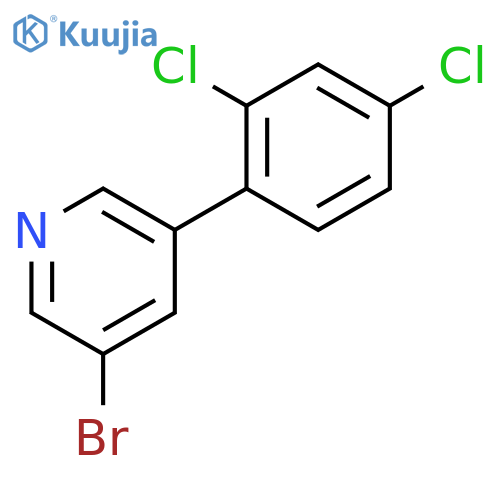 3-Bromo-5-(2,4-dichlorophenyl)pyridine structure