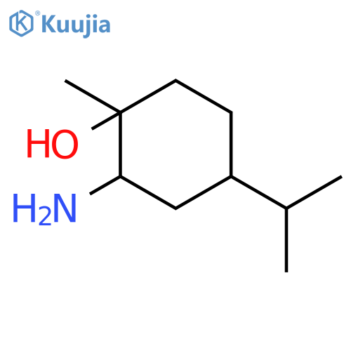 2-amino-1-methyl-4-(propan-2-yl)cyclohexan-1-ol structure