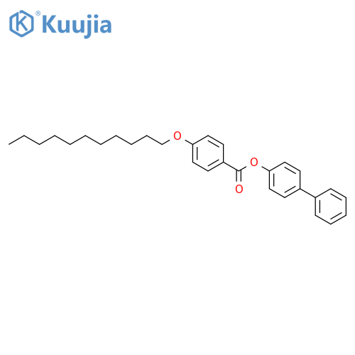 Benzoic acid, 4-(undecyloxy)-, [1,1'-biphenyl]-4-yl ester structure
