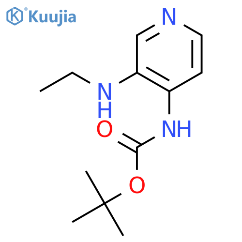 tert-Butyl (3-(ethylamino)pyridin-4-yl)carbamate structure