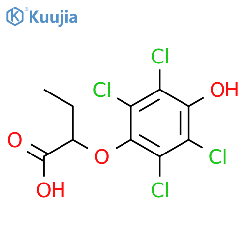 BUTANOIC ACID, 2-(2,3,5,6-TETRACHLORO-4-HYDROXYPHENOXY)- structure
