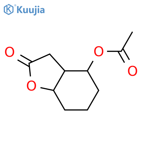 2(3H)-BENZOFURANONE, 4-(ACETYLOXY)HEXAHYDRO- structure