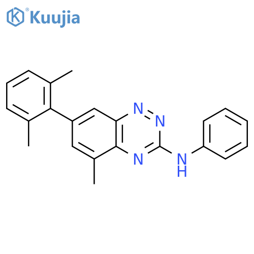 1,2,4-Benzotriazin-3-amine, 7-(2,6-dimethylphenyl)-5-methyl-N-phenyl- structure